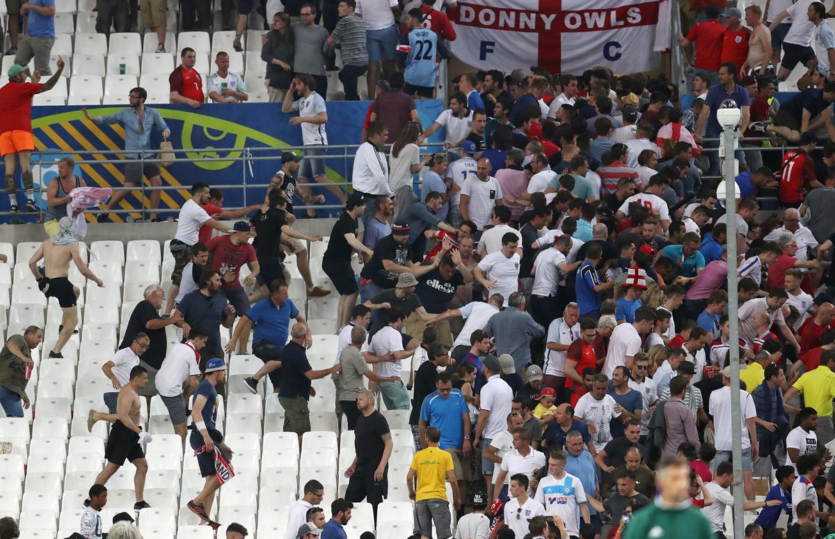 Trouble erupts after England's 1-1 draw with Russia / Owen Humphreys/PA Wire/Press Association Images Trouble erupts after England's 1-1 draw with Russia / Owen Humphreys/PA Wire/Press Association Images