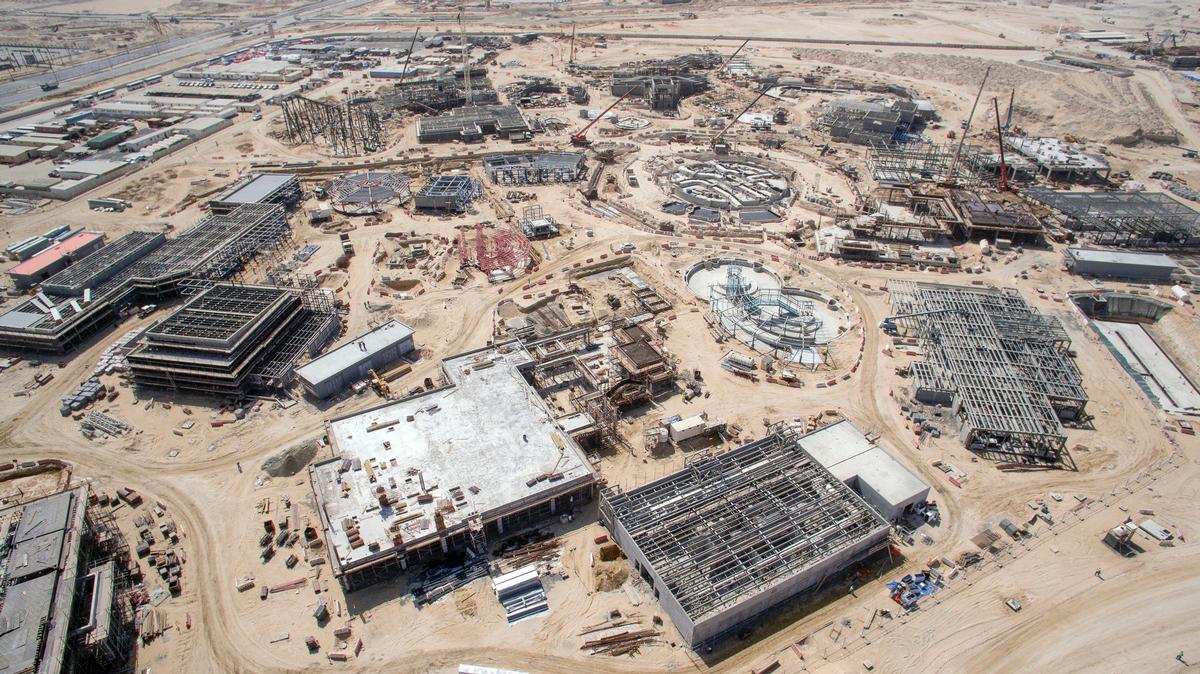 The theme park is currently under development with an opening date set for October 2016 / Dubai Parks & Resorts The theme park is currently under development with an opening date set for October 2016 / Dubai Parks & Resorts