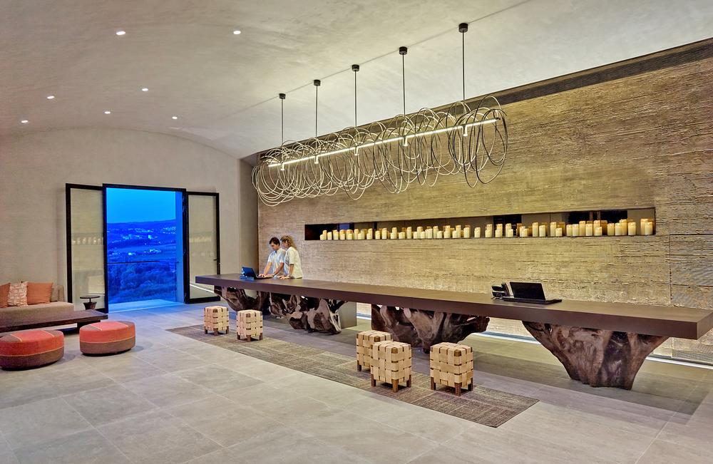 The reception at Six Senses Douro Valley, Portugal