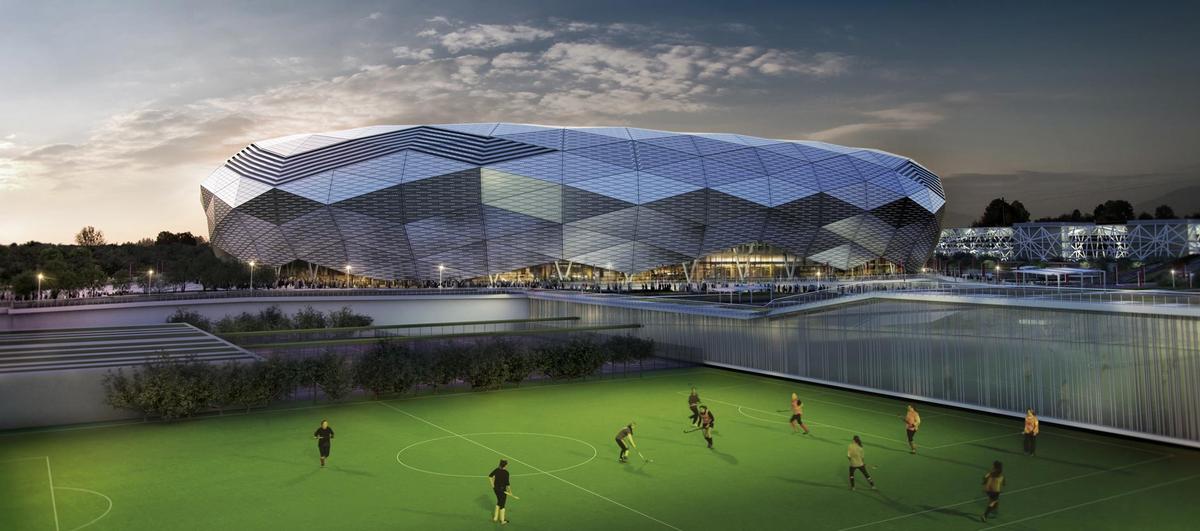 The facility will be a new sports complex for Doha's Education City / Fenwick Iribarren Architects