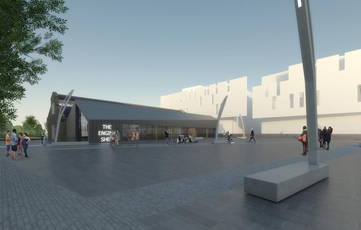 Edinburgh-based Reiach and Hall have been working alongside the Historic Scotland team to transformation of the derelict former engine shed into a new centre for building conservation in Scotland / Heritage Lottery Fund Edinburgh-based Reiach and Hall have been working alongside the Historic Scotland team to transformation of the derelict former engine shed into a new centre for building conservation in Scotland / Heritage Lottery Fund