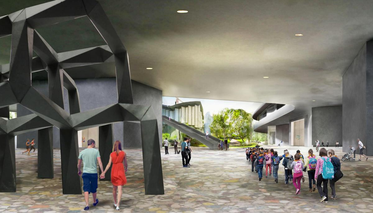 Around two and a half hectares of outdoor public space will be added to LACMA, including a sculpture garden / LACMA