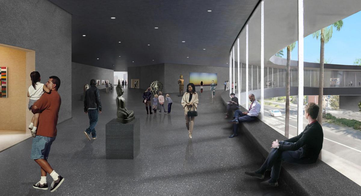 The main exhibition level will provide a new home for LACMA's permanent collection of art / LACMA