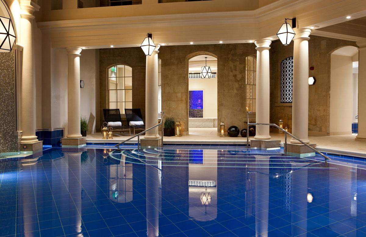 Spa Village at The Gainsborough Bath Spa, England, designed by Champalimaud Design, is one of six finalists in the Spa & Wellness category