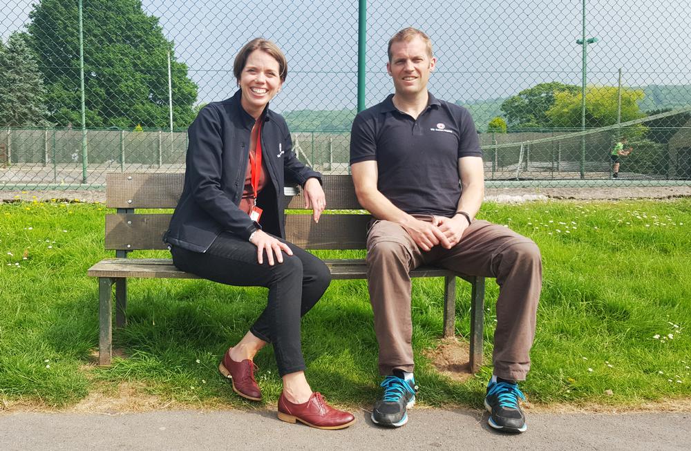 Barnaby with My Action Replay co-founder and wife, Emily Kent