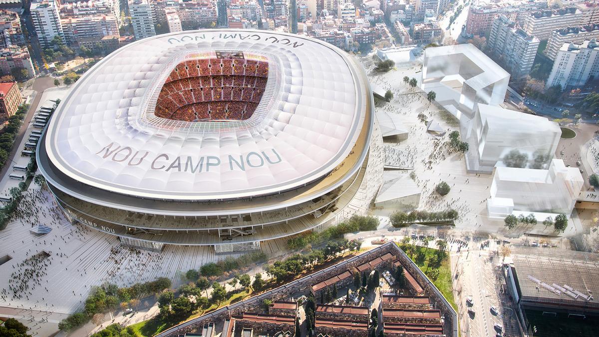 The New Camp Nou will be the heart of a new FC Barcelona leisure district called Espai Barca / FC Barcelona