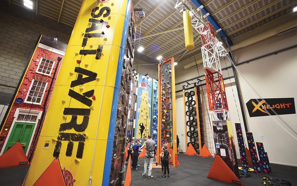 XHeight is an indoor climbing challenge made up of 18 exhilarating panels 