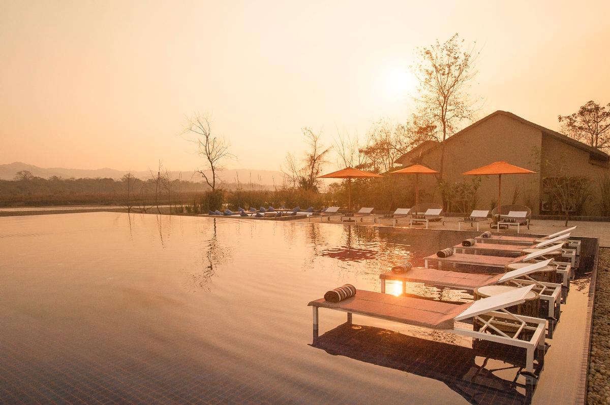 Spa treatments will be offered by the side of the outdoor pool / Taj Safari