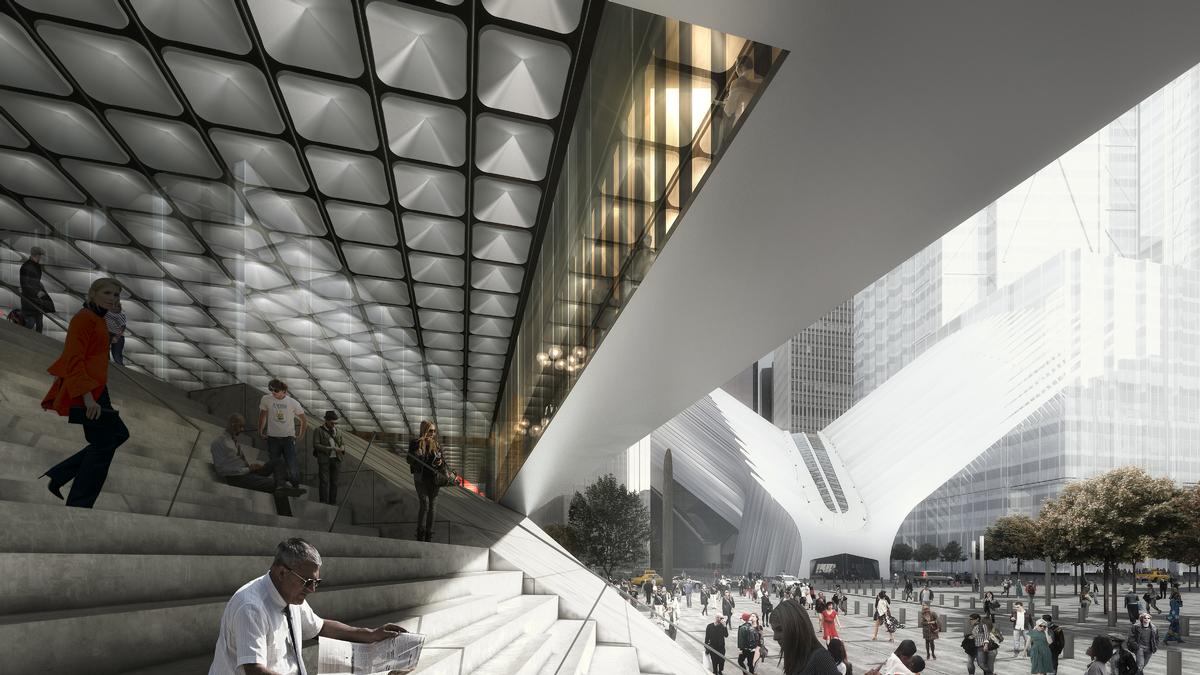 The venue is final piece in the puzzle for Libeskind’s 2003 masterplan for the World Trade Center site / Render by Luxigon