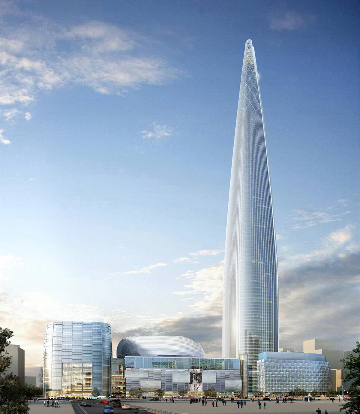 Designed by Kohn Pedersen Fox Associates, the 123-storey tower will include department stores, cultural facilities, restaurants, residences, offices, and the first Signiel Hotel, a new luxury brand of Lotte Hotels / 