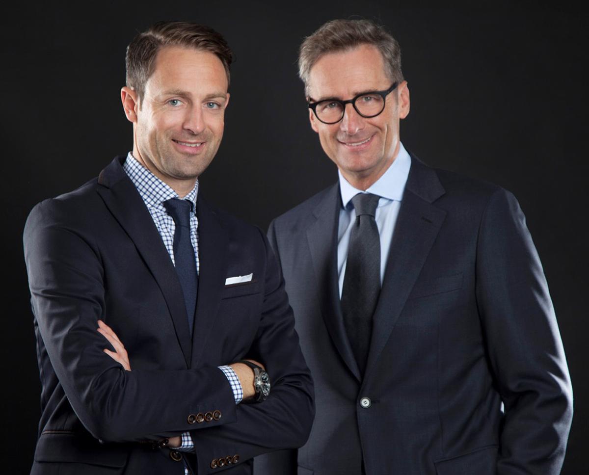 Adrian Egger (left) joins Dr Franz Linser (right) as director of international business development for spa and wellness consultancy Linser Hospitality / 