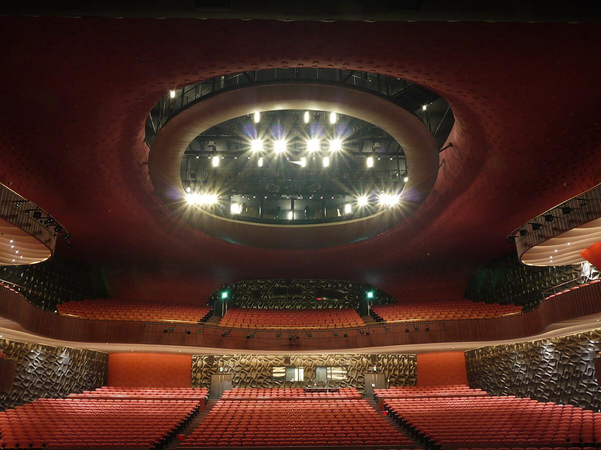 The main auditorium can be configured depending on the performance / Taichung Metropolitan Opera House