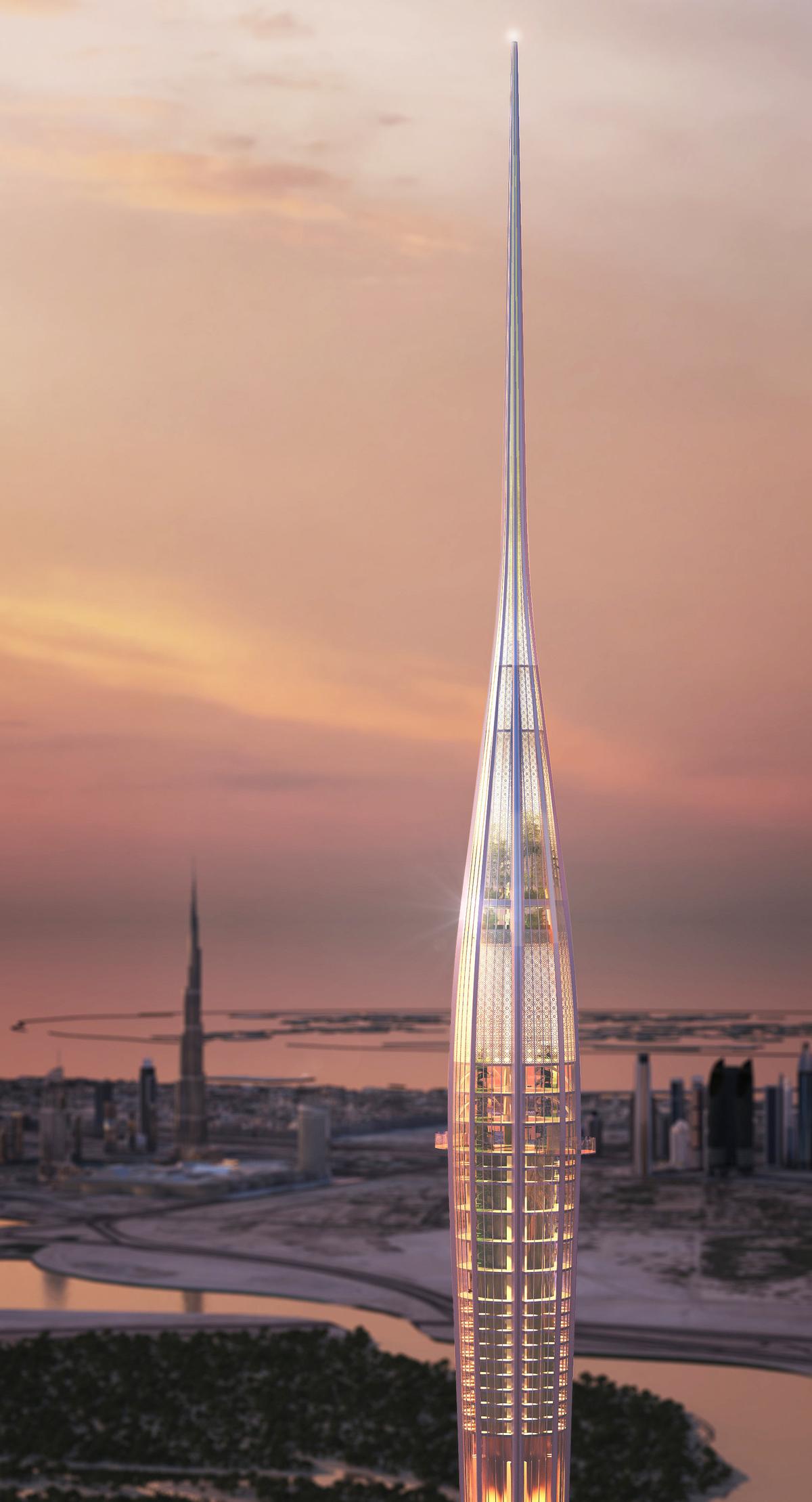 The Tower will be 'a notch' taller than the world's highest building, the Burj Khalifa