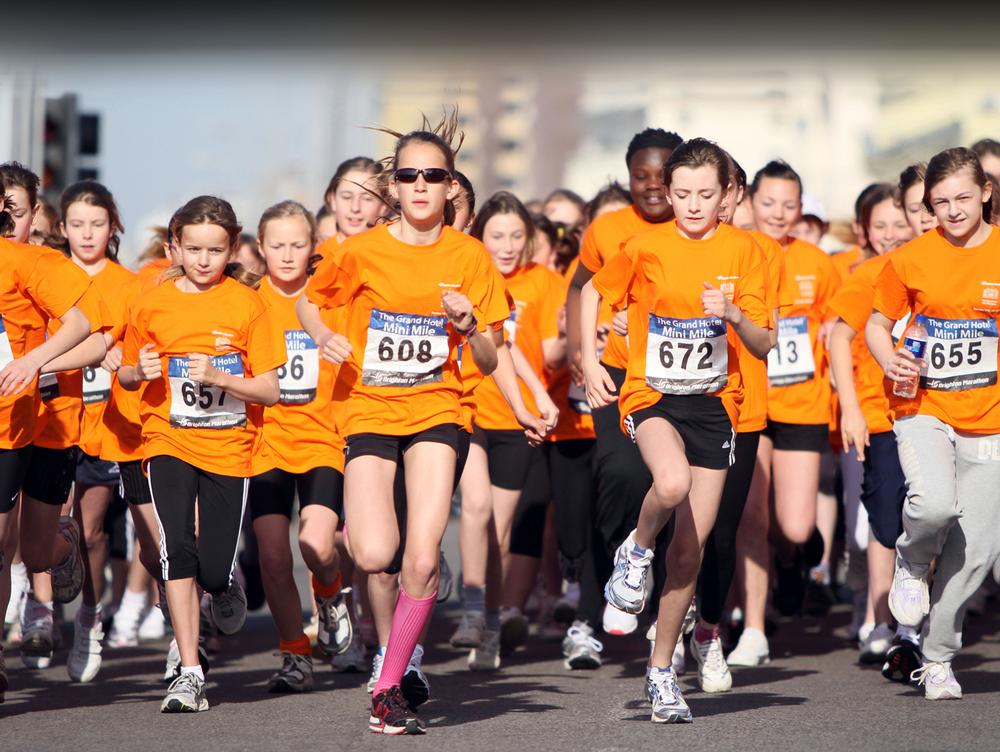By attracting children to take part, the mass participation events are securing a captive audience for the future
