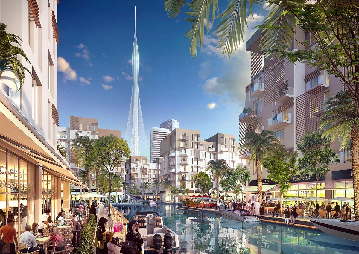 Surrounding the tower will be the Creek Harbour development, which will comprise a 6sq km 'mini-metropolis'