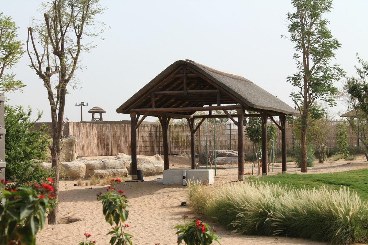 By using natural products such as thatch and timber, the park's structures help to control the climate in a far superior way to traditional buildings By using natural products such as thatch and timber, the park's structures help to control the climate in a far superior way to traditional buildings