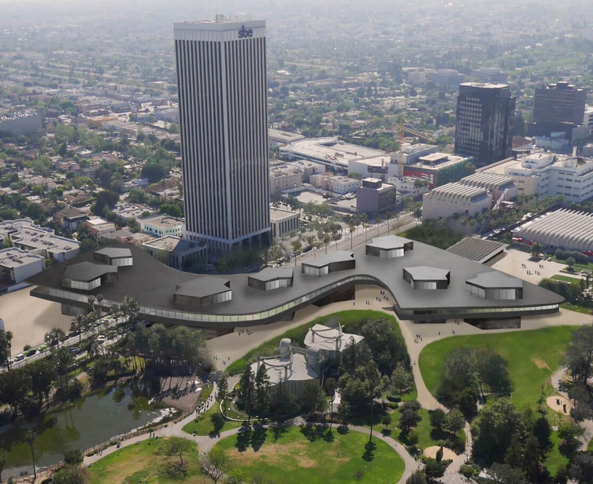 The project will see four of LACMA's deteriorating structures replaced by the new Zumthor-designed building, which will house the museum's permanent collection of historic and contemporary art / LACMA