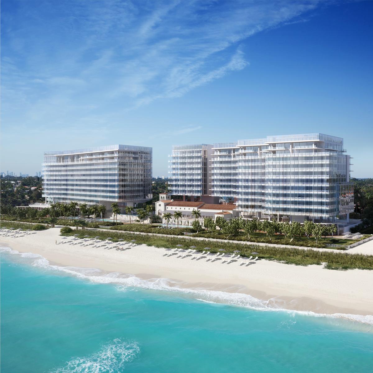 Meier is currently working on the redevelopment of the historic private members' Surf Club in Miami into the Surf Club Four Seasons Hotel and Residences / DBOX