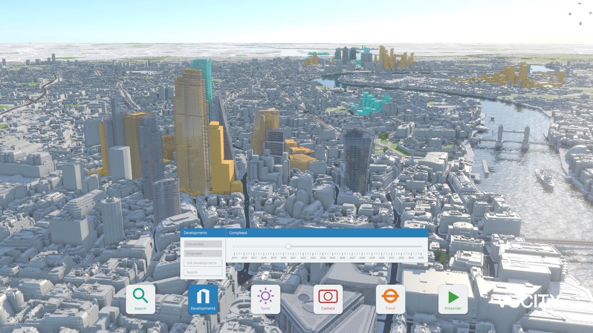 Proposed and approved buildings can be viewed on the platform / VUCITY