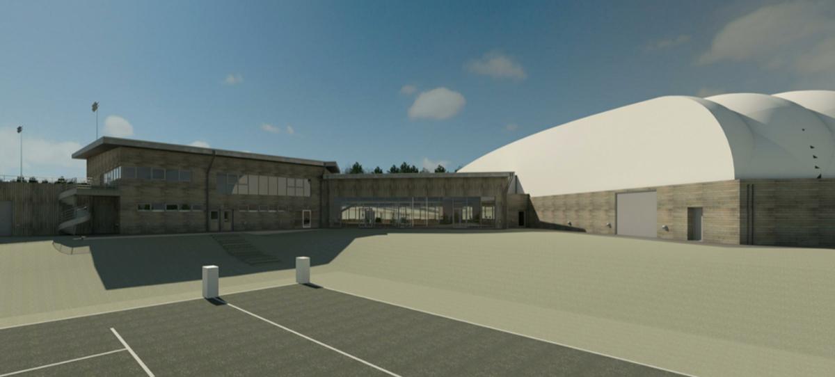 The facility will include four pitches and a gymnasium 