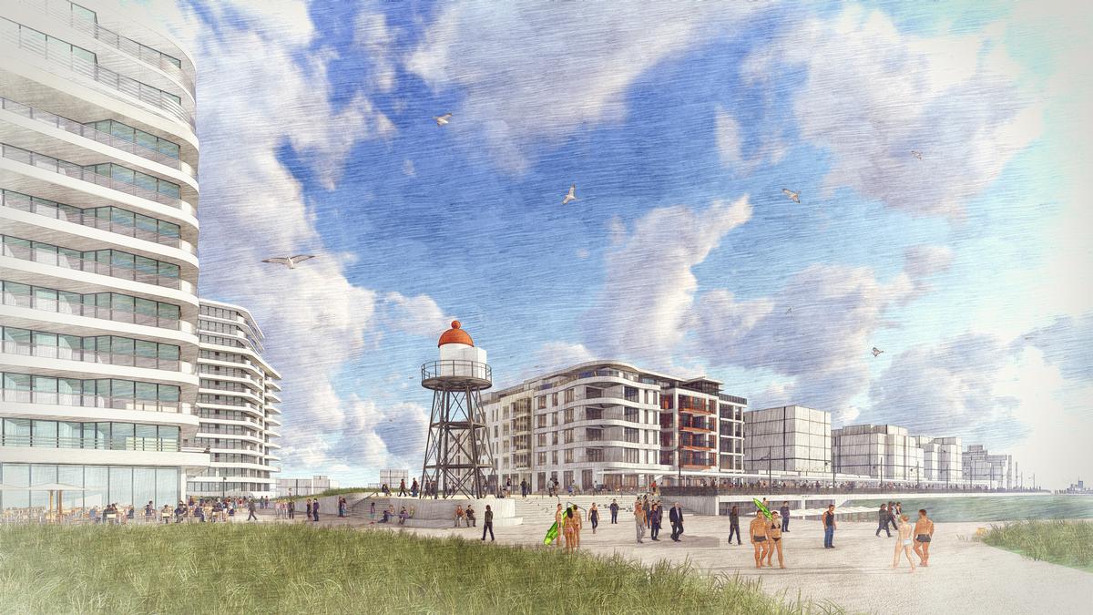 The scheme will reconnect the town with the sea / West 8