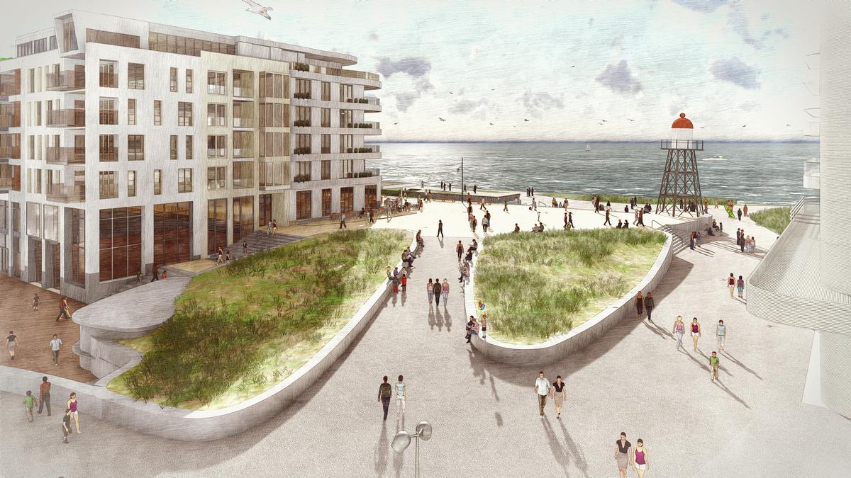 Dunes and beach grass are the focus of the design / West 8