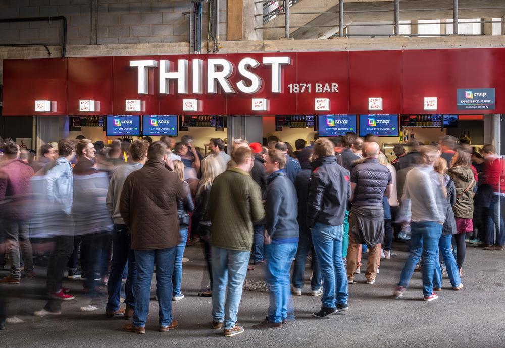 The new IPTV system can be used to direct fans to concessions with shorter queues