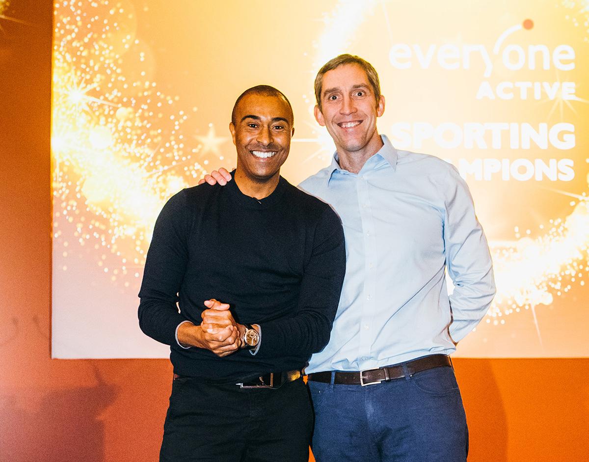 Olympians Colin Jackson and Steve Parry