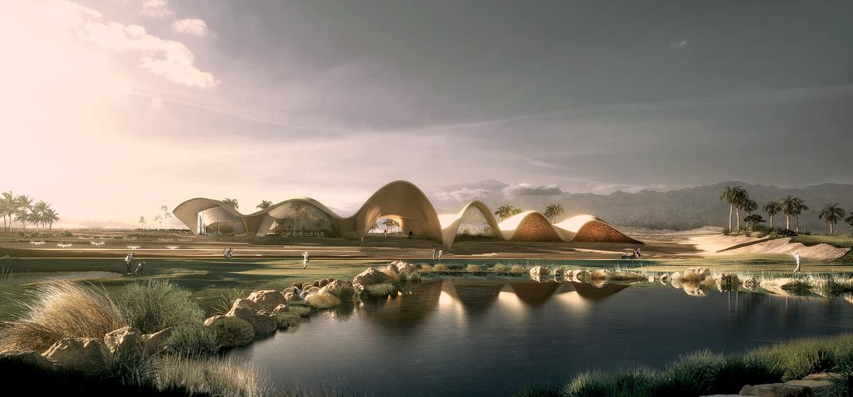 The Ayla Golf Academy & Clubhouse by Oppenheim Architecture triumphed in the Leisure-Led Development category / WAF