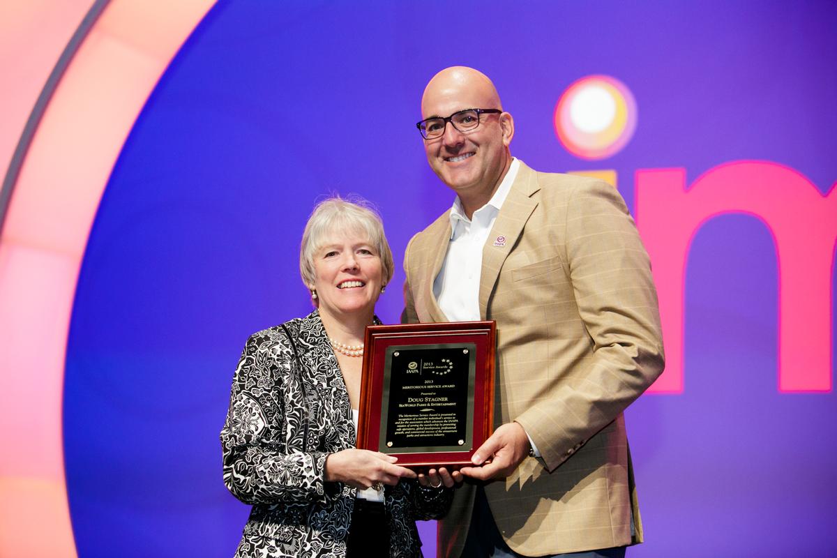 In 2013 Stagner was the recipient of the IAAPA Meritorious Service Award / IAAPA In 2013 Stagner was the recipient of the IAAPA Meritorious Service Award / IAAPA