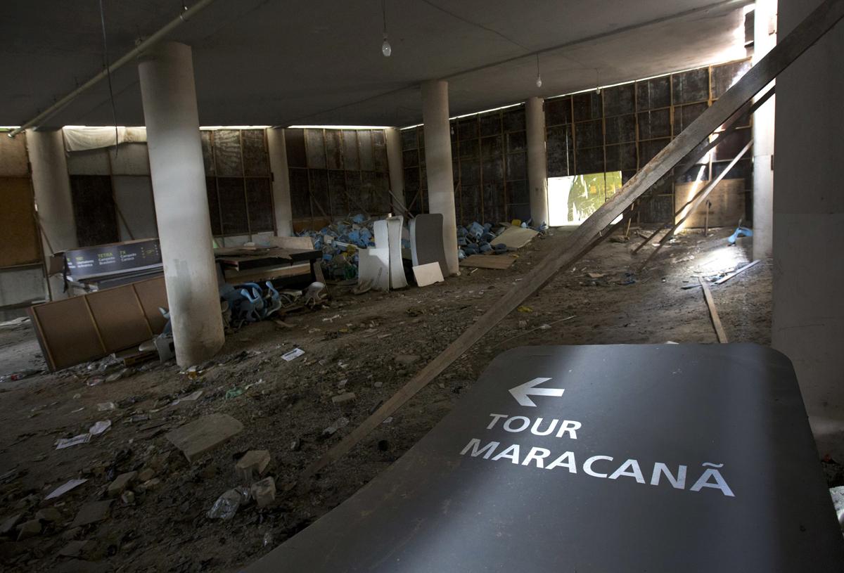 The Maracana Stadium – which hosted the opening ceremony – has been left deserted and looted since / Silvia Izquierdo AP/Press Association Images