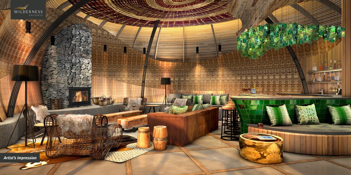 The architectural and interior design is rooted in Rwandan building tradition, taking its cue from the Royal Palace of the traditional monarch in the town of Nyanza / Wilderness Safaris
