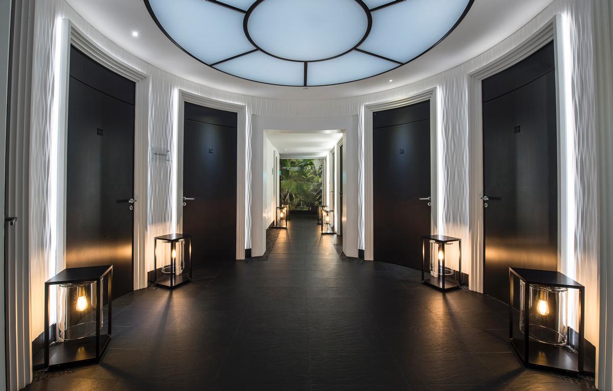 Designed by architect Didier Gomez, the Spa Metropole by Givenchy features 10 treatment rooms