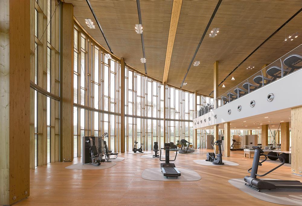The Wellness Forum features a showroom of equipment and a 5,000sq m gym for staff