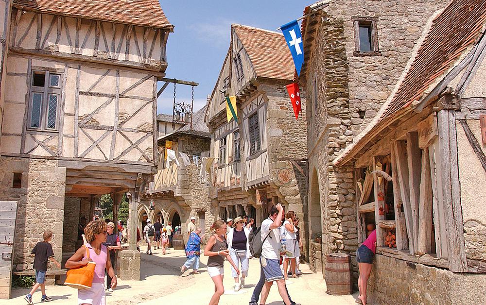 Visitors enjoy an insight into medieval village life