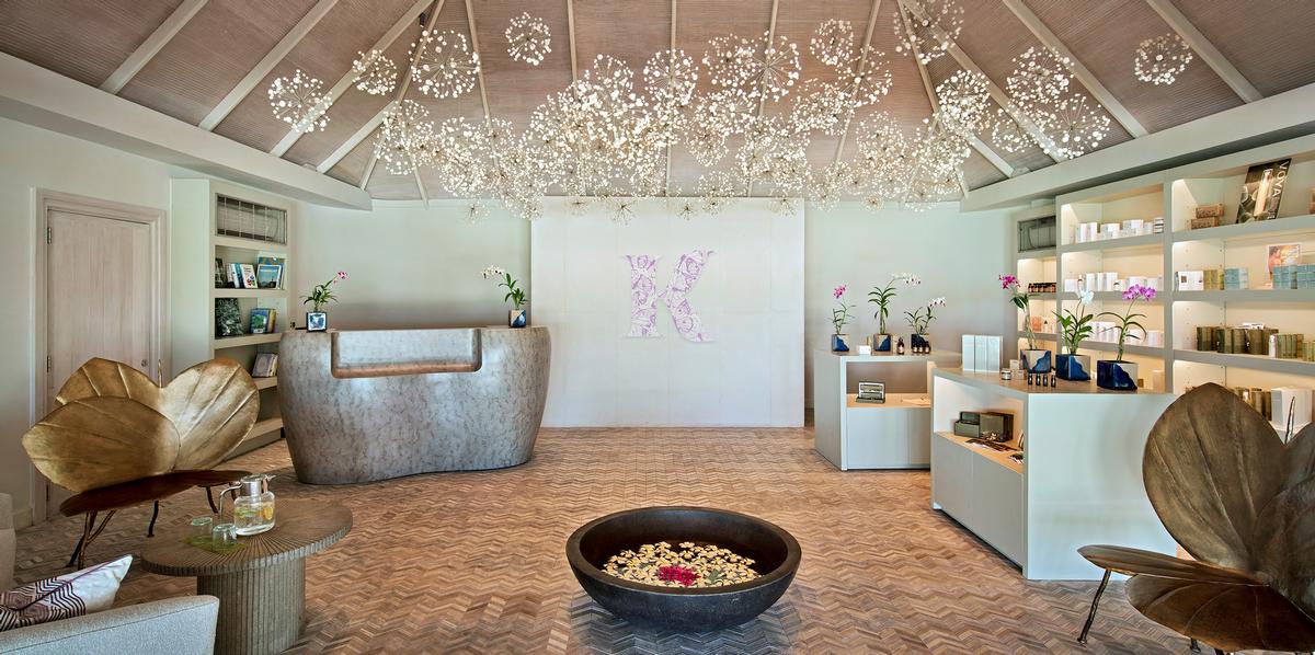The spa includes nine treatment rooms and has a large reception area with retail shop / Sun Resorts