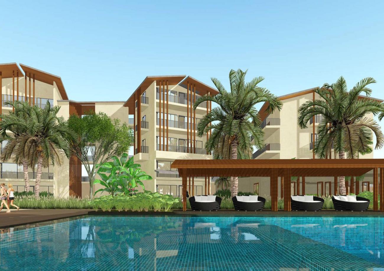 The resort will be operated on a franchise model and features a luxury spa and outdoor pool / 