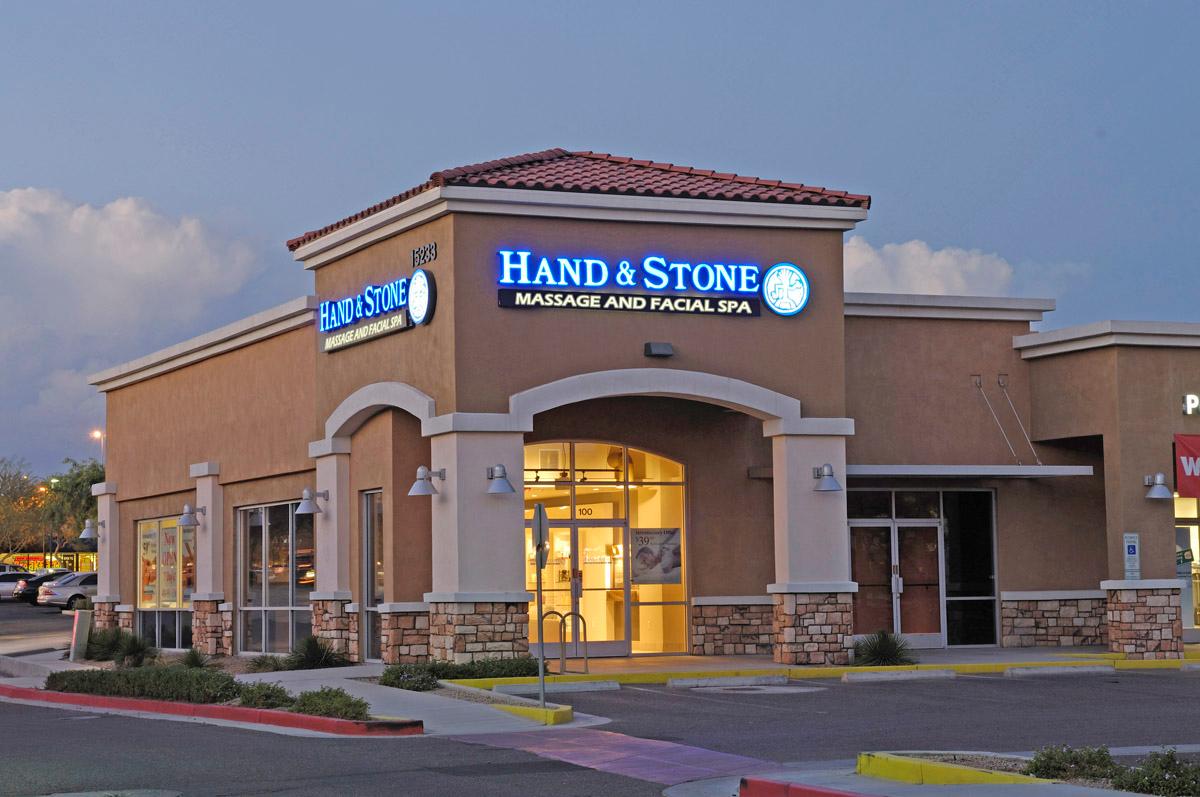 Launched in 2004, Hand & Stone says its mission is to bring massage therapy and quality facial services to the masses, affordably and conveniently / Hand & Stone