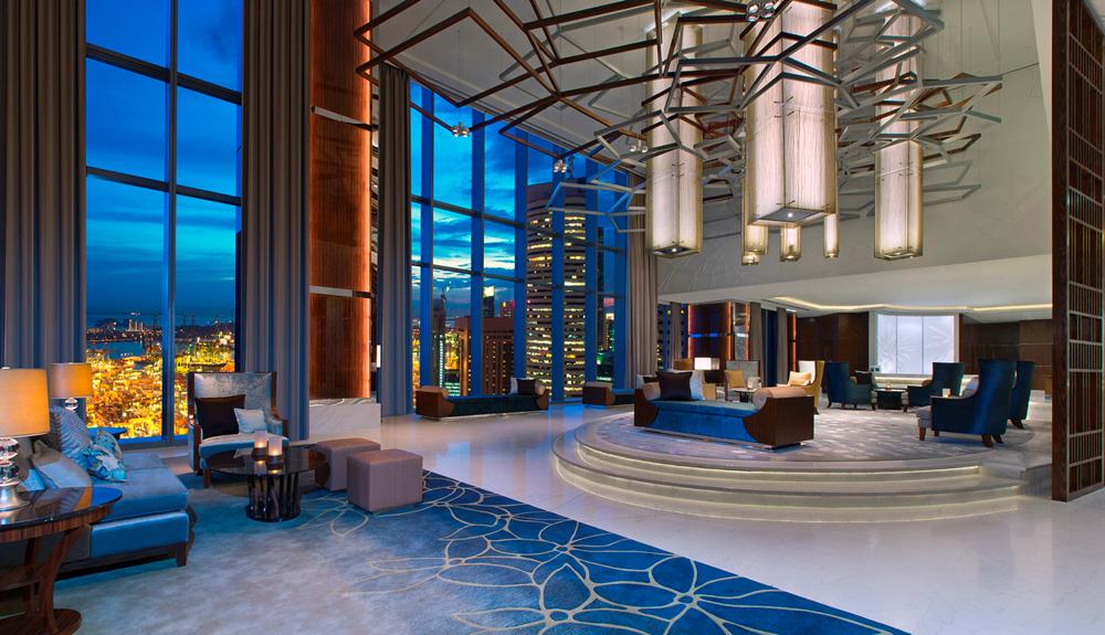 The Westin Singapore hotel lobby / 