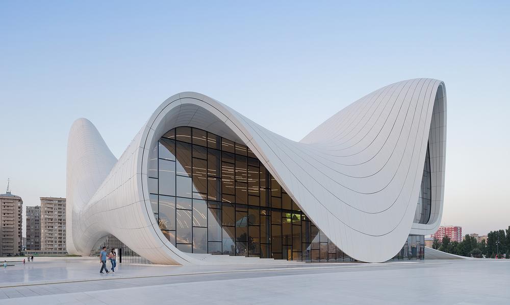 The Heydar Aliyev Centre in Baku. Zaha Hadid described the building as “an incredible achievement” when it won London Design Museum’s Design of the Year in 2014 / PHOTO: IWAN BAAN