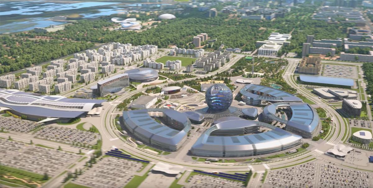 Adrian Smith + Gordon Gill Architecture (AS+GG) masterplanned the site and have designed several of the buildings / 2017 Expo Astana