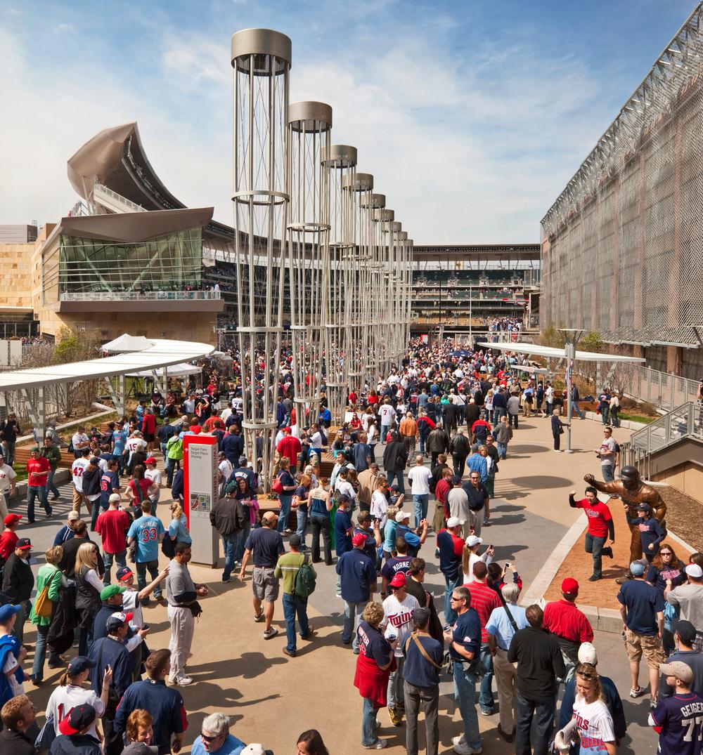 Target Field is easily accessible on foot and by public transport – an important part of the brief / PHOTO: Paul Crosby