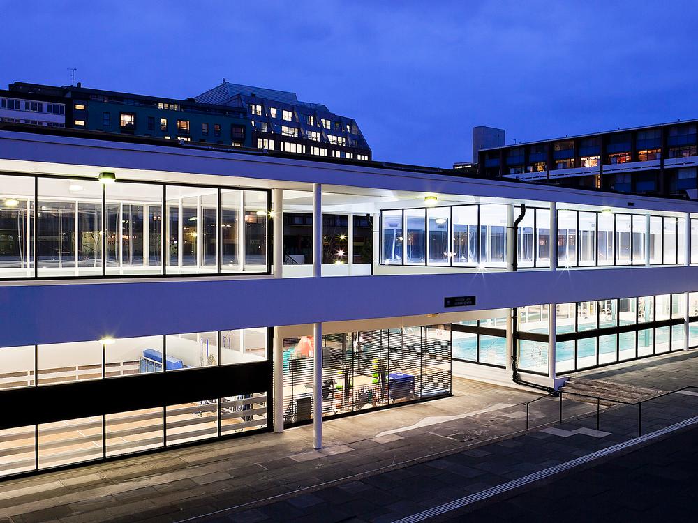 Double glazing was added, improving the energy efficiency of the centre 