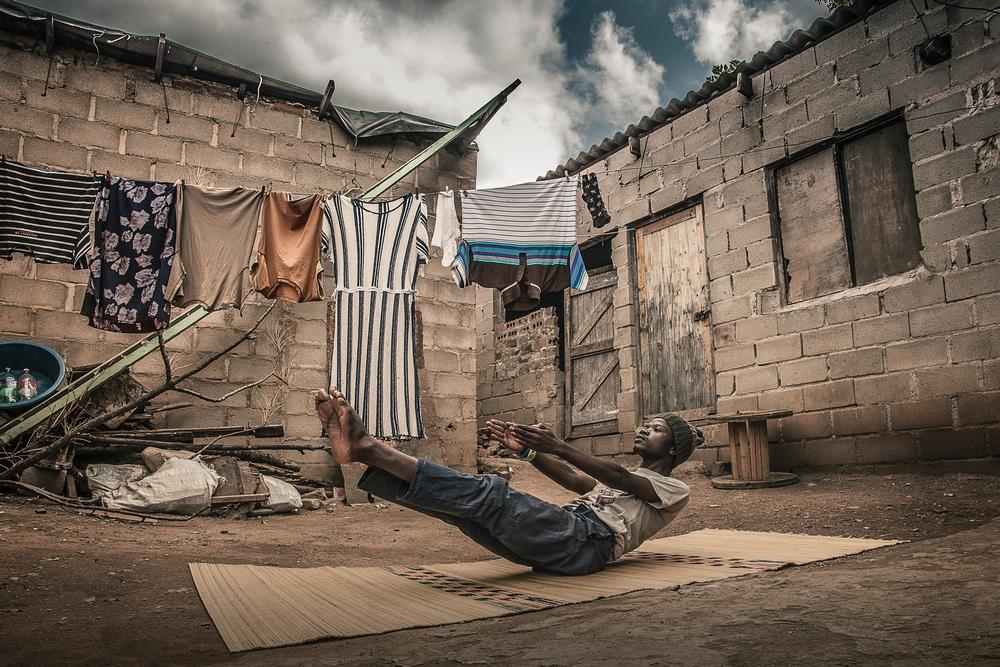 Township yoga teachers undergo a full 200-hour yoga training course and receive a small stipend once they start teaching