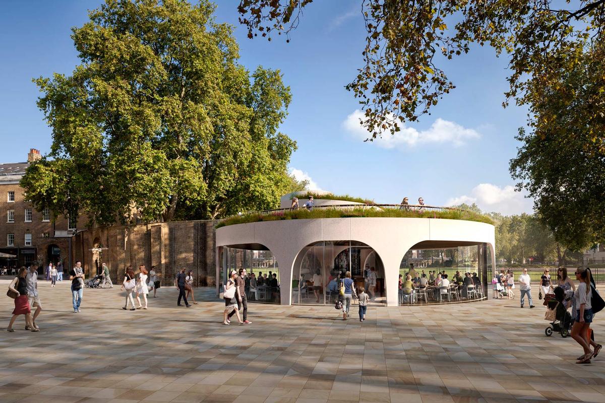 The Cadogan Café will be located in the largely Grade II-listed Duke of York Square, adjacent to the main thoroughfare to the Saatchi Gallery / Cadogan