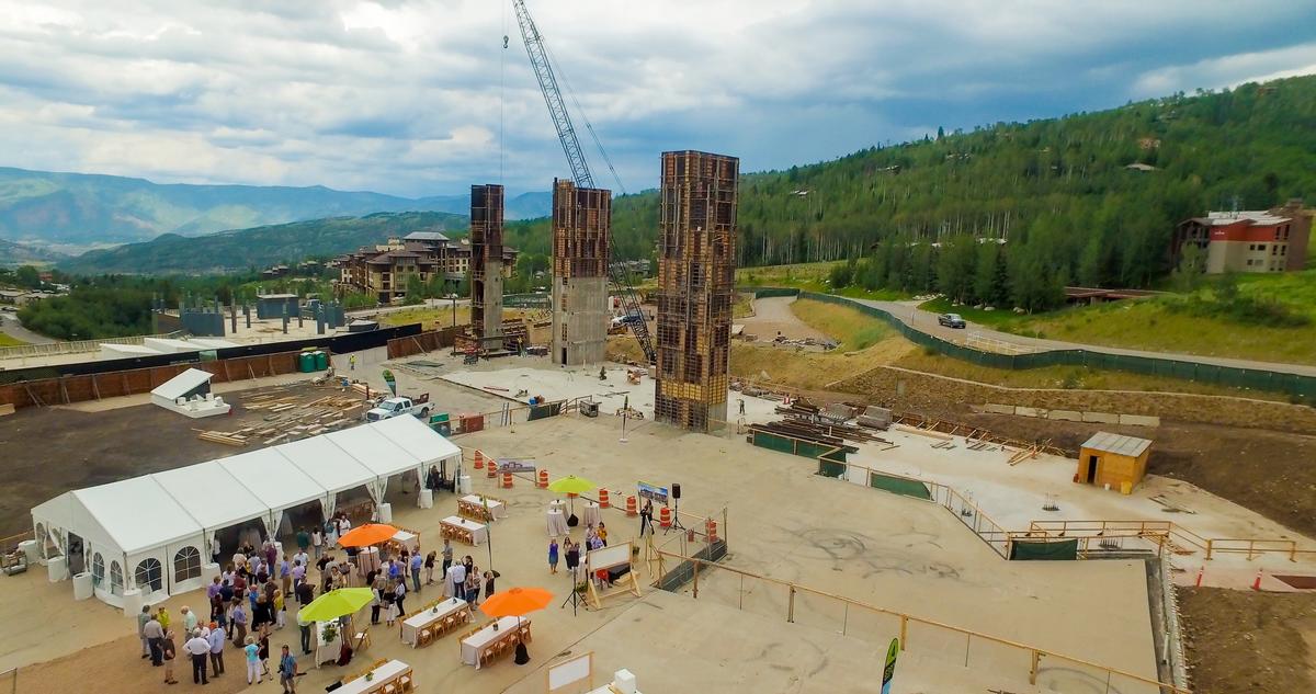 Construction began on the site this week / Snowmass Base Village