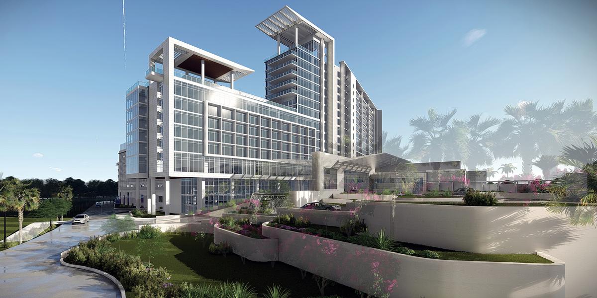 The hotel will house a large spa with 10 treatment rooms and a health club The hotel will house a large spa with 10 treatment rooms and a health club