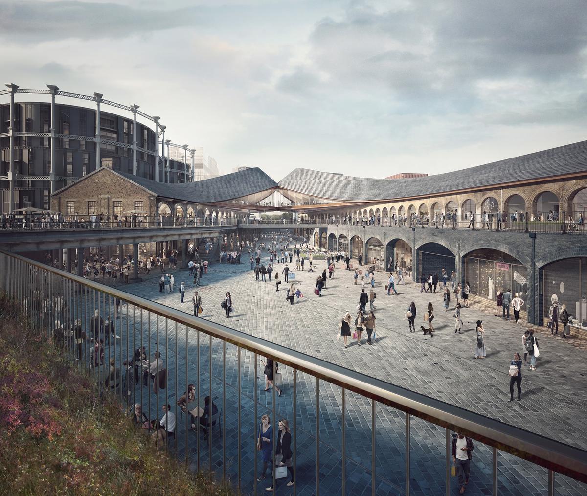 Two disused Victorian coal drop buildings at King's Cross railway station are being transformed into 100,000sq m (1m sq ft) of culture and leisure space / Heatherwick Studio