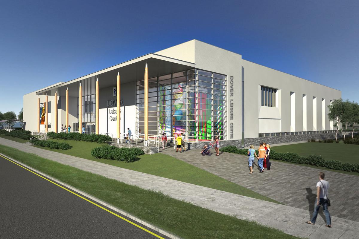 Artist's impression of the planned leisure centre in Dover