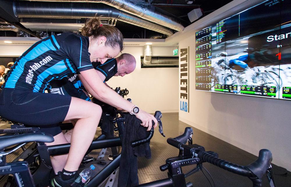 Members at the London club are 50 per cent cyclists, 50 per cent triathletes, who want to complement their outdoor training